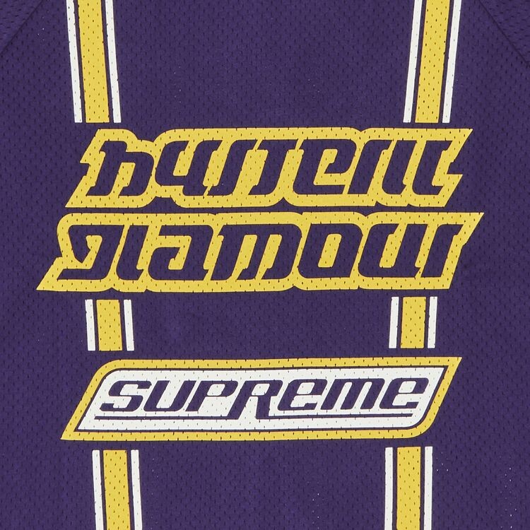 Топ Supreme x HYSTERIC GLAMOUR Mesh Long-Sleeve Top Purple, фиолетовый — фото 3