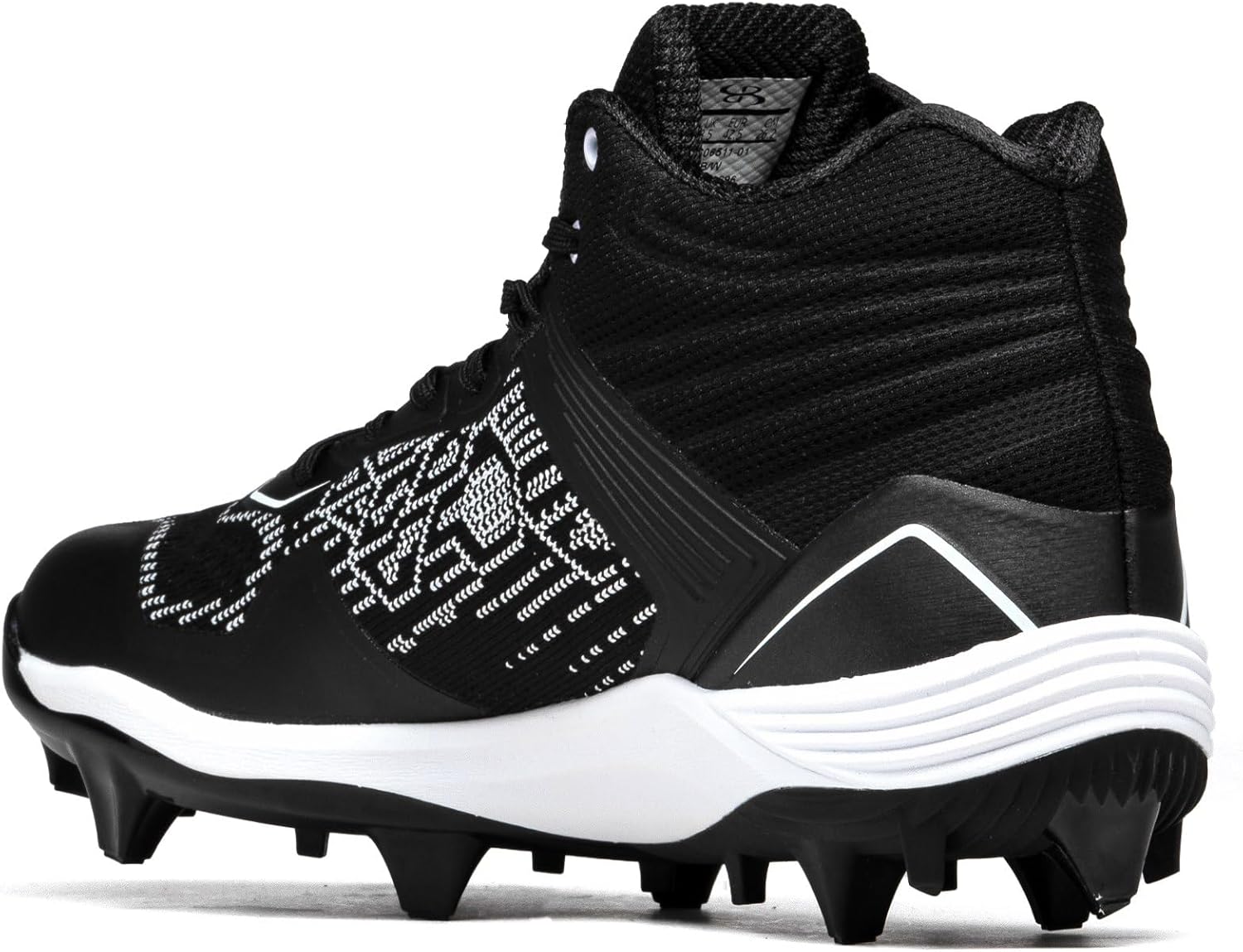 Бутсы Boombah Viper Pureknit для мужчин с формованной средней подошвой - Status - несколько цветовых вариантов - несколько размеров, белый/черный — фото 3