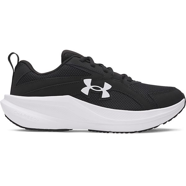 Кроссовки для бега Assert 11 Charged+ с шнуровкой для детей Under Armour, Black White — фото 2