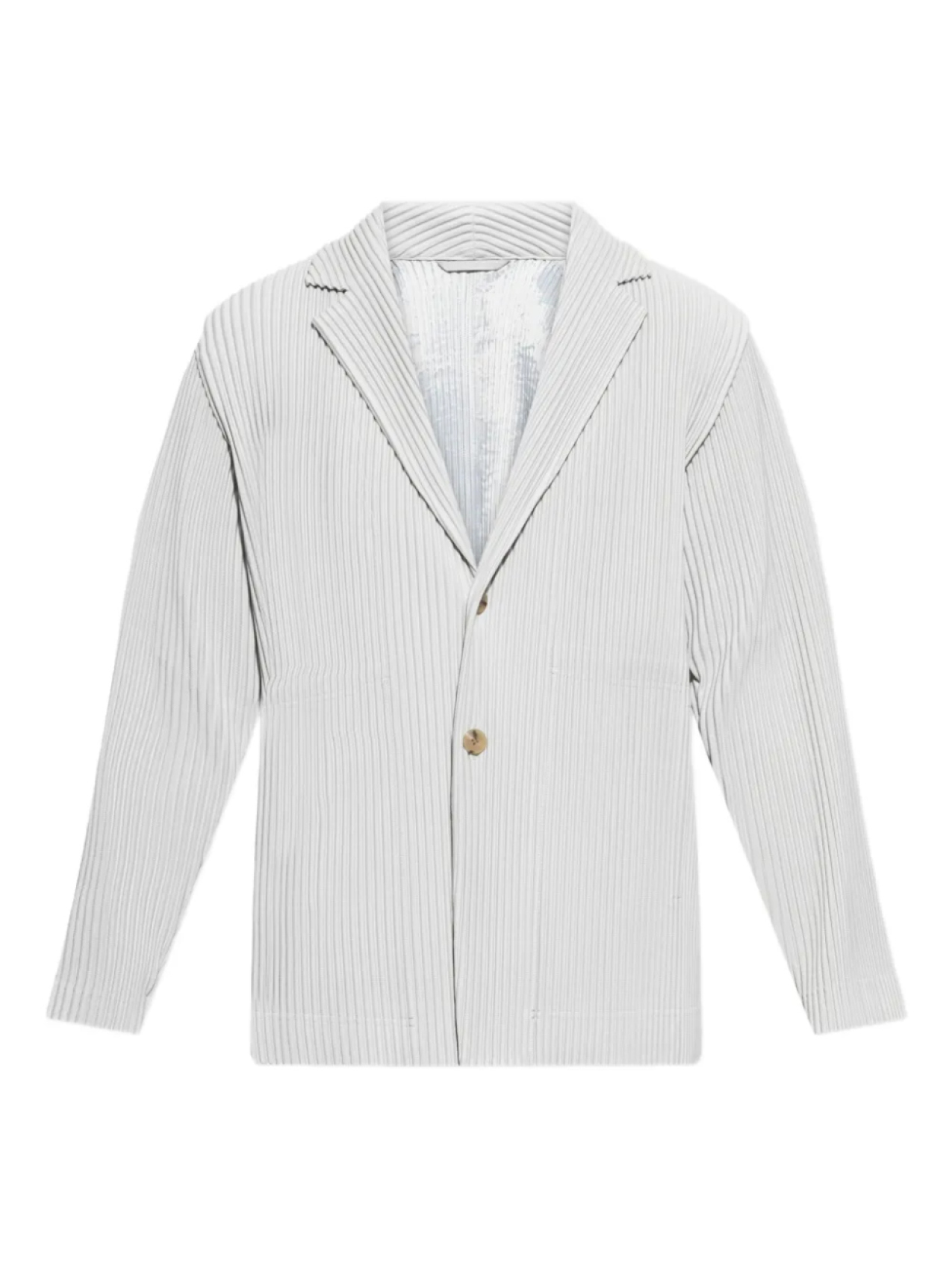 

Плиссированный однобортный пиджак Homme Plissé Issey Miyake, серый