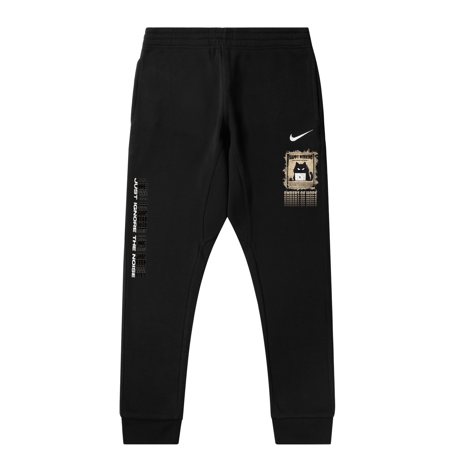 

Nike Вязаные спортивные штаны унисекс черный