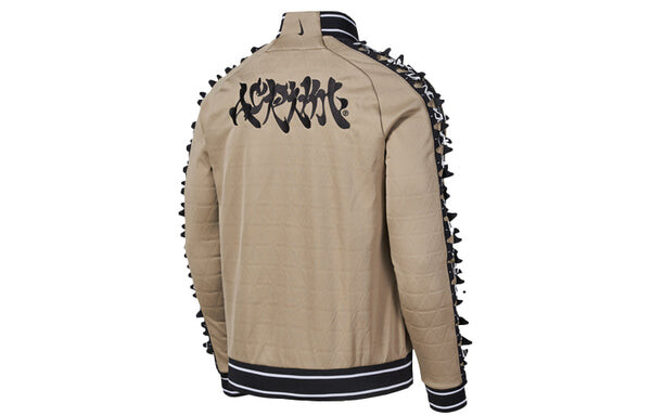 Куртка Men's Nike x ACRONYM Crossover Contrasting Colors Sleeve Stand Collar Woven Sports Jacket Asia Edition Khaki, хаки — фото 2