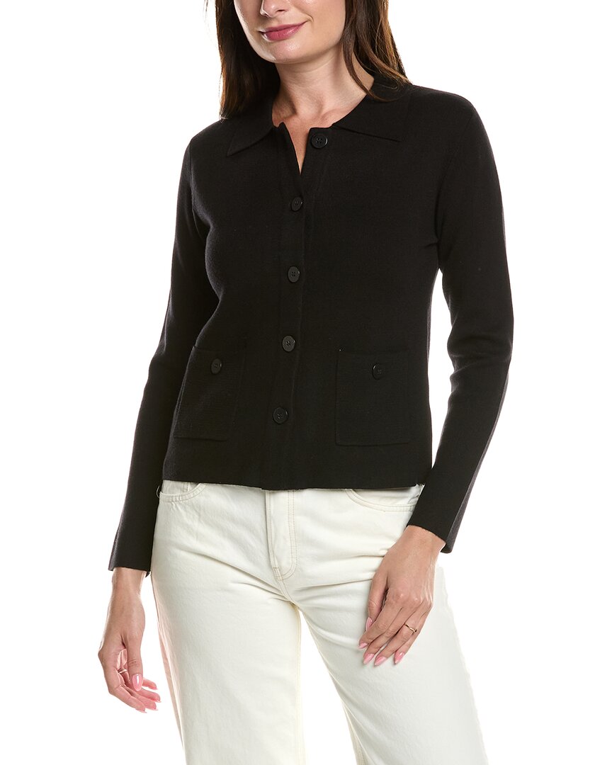 

T Tahari Свитер-жакет, черный