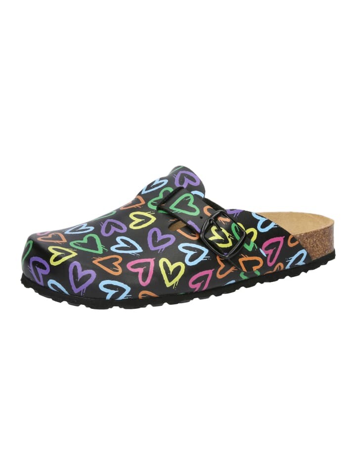 Сабо Lico Clog Bioline Clog Print, черный