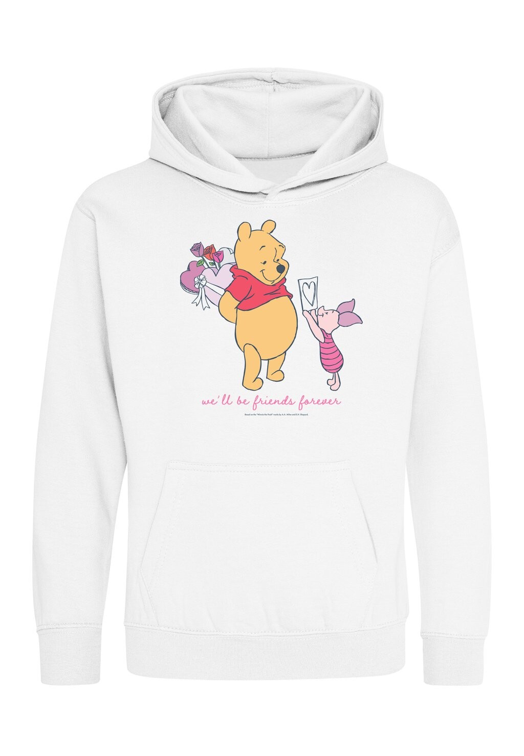 

Толстовка с капюшоном WINNIE THE POOH FRIENDS FOREVER Disney, белый