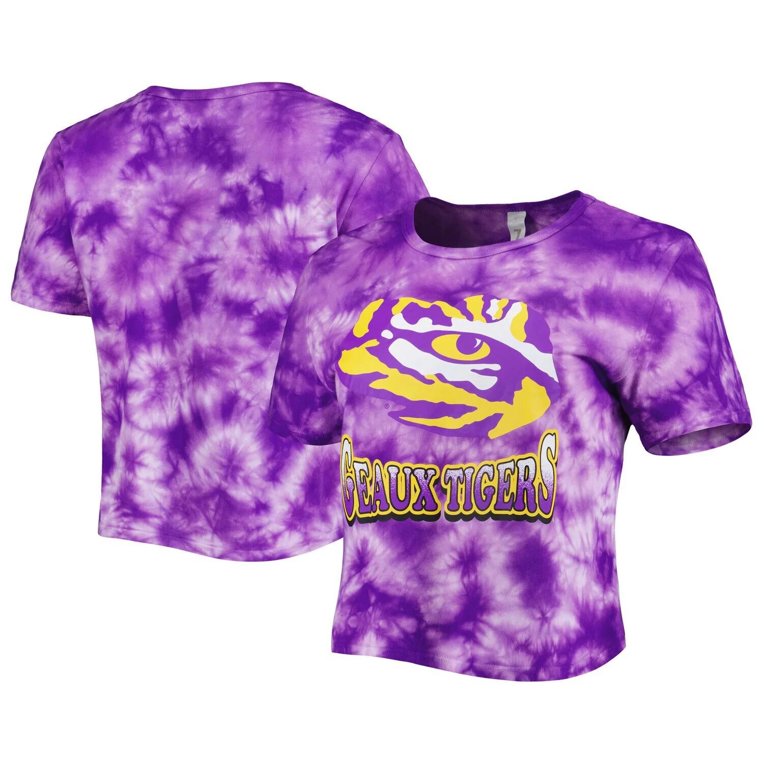 

Женская фиолетовая укороченная футболка ZooZatz LSU Tigers Cloud-Dye, Фиолетовый, Женская фиолетовая укороченная футболка ZooZatz LSU Tigers Cloud-Dye