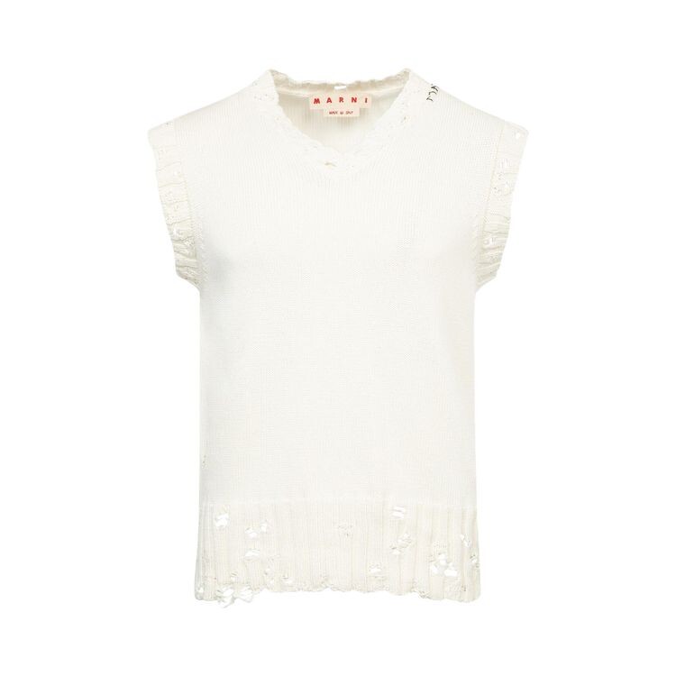 

Свитер Marni V Neck Sweater White, белый