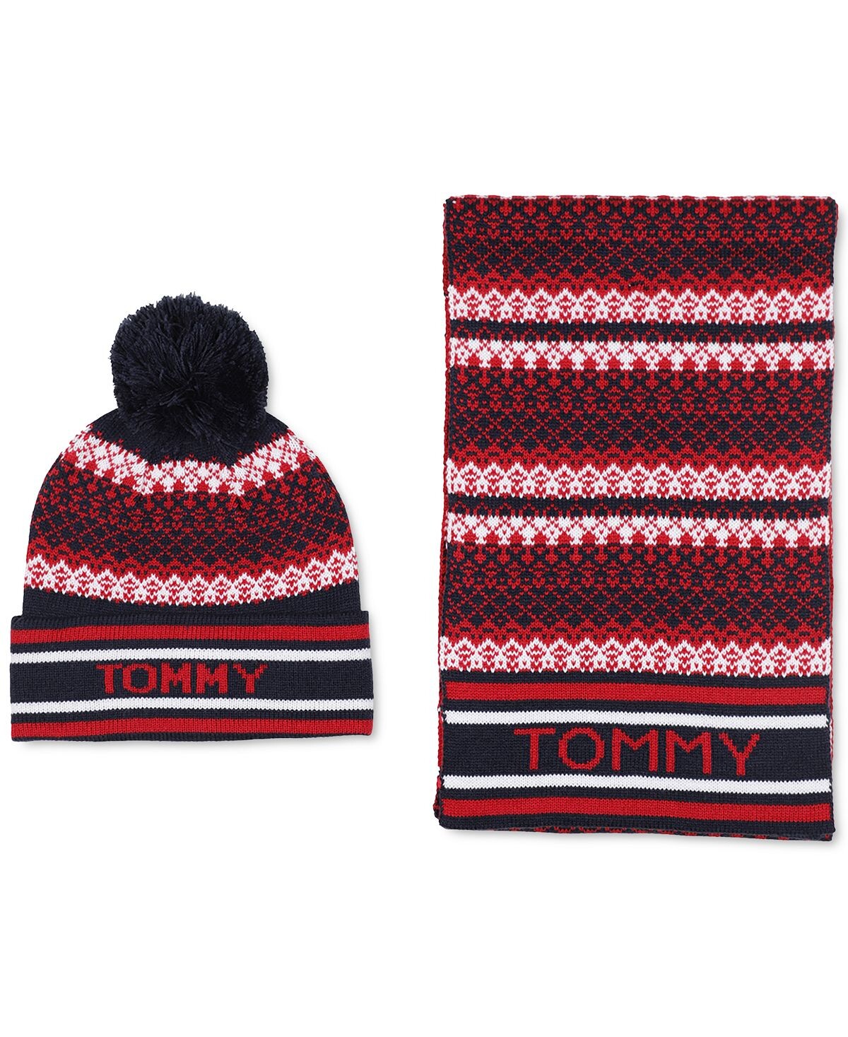 

Мужской комплект из шляпы и шарфа Fair Isle Tommy Hilfiger