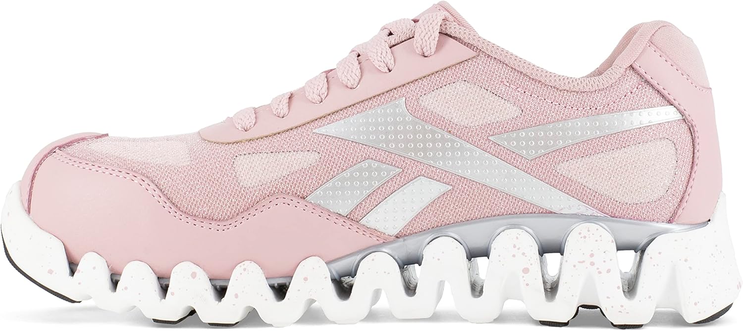 Мужские кроссовки Reebok Work Zig Pulse с защитным носком EH, розовый — фото 4