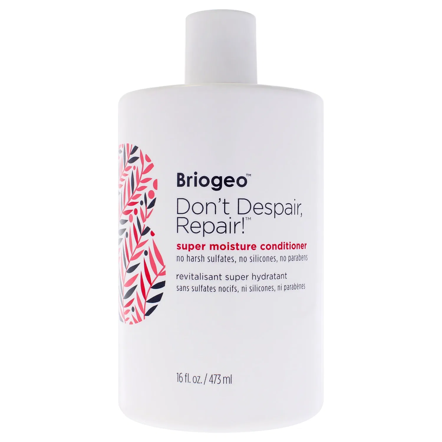 Кондиционер для волос Dont Despair Repair Super Moisture от Briogeo, подходит как для мужчин, так и для женщин - 473 мл (16 унций), Off-White
