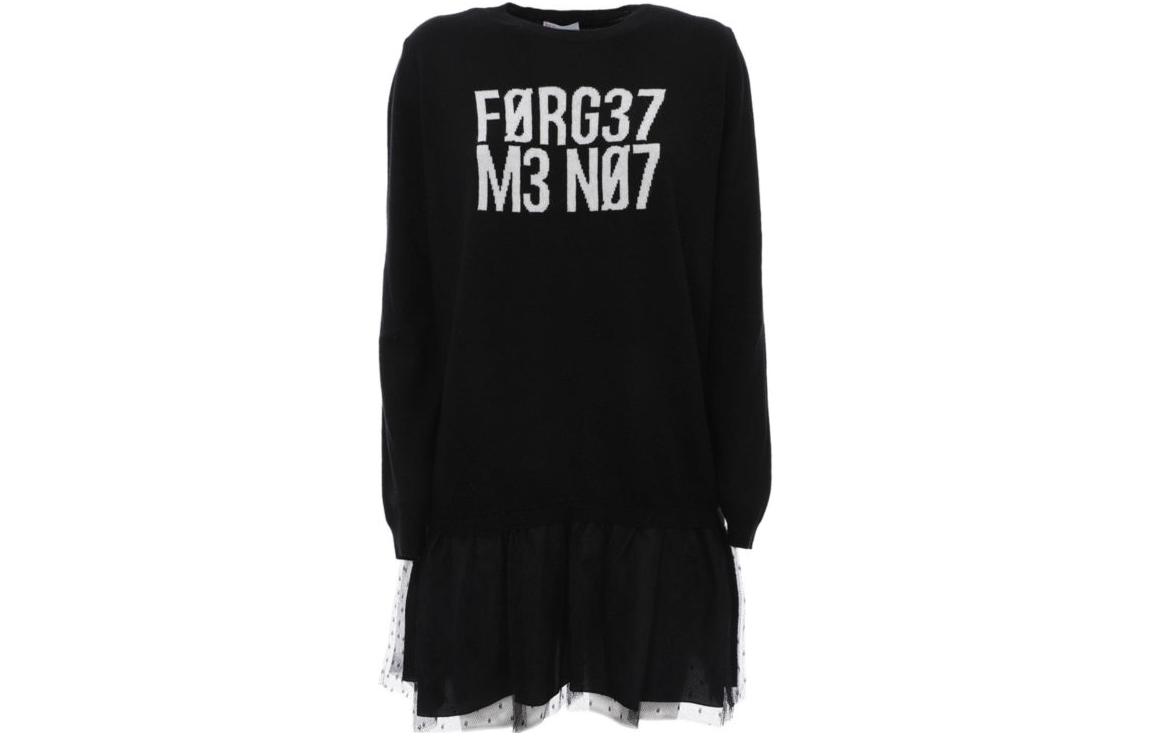 

Женское черное платье с длинными рукавами RED VALENTINO