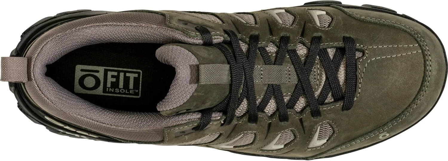 Мужские походные кроссовки Oboz Sawtooth X Low, оливковый — фото 4
