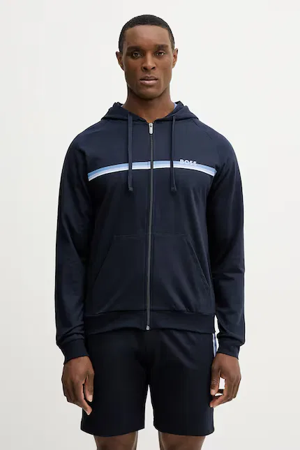 Толстовка на молнии с капюшоном Authentic Jacket H BOSS, синий