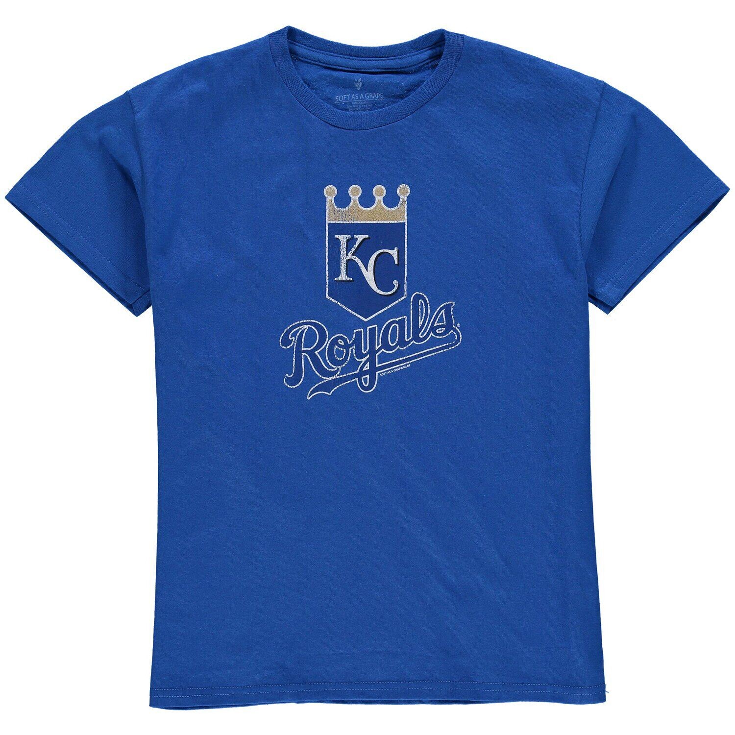 

Футболка с логотипом Kansas City Royals Youth - королевский синий Unbranded