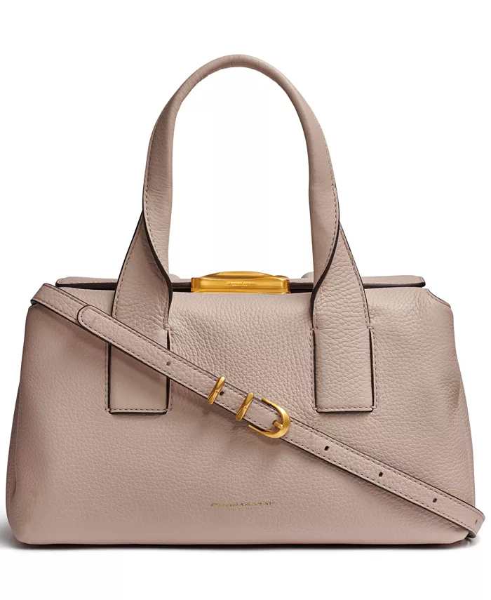 

Сумка-портфель Amagansett из мягкой кожи с рельефной магнитной застежкой Donna Karan New York, розовый
