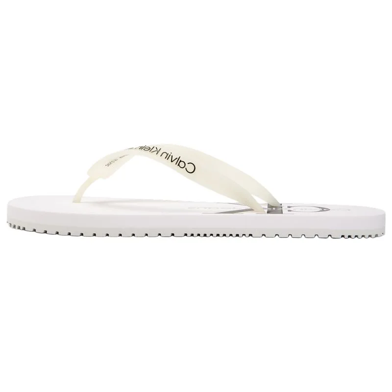CKJ CALVIN KLEIN JEANS Шлепанцы мужские Moon White