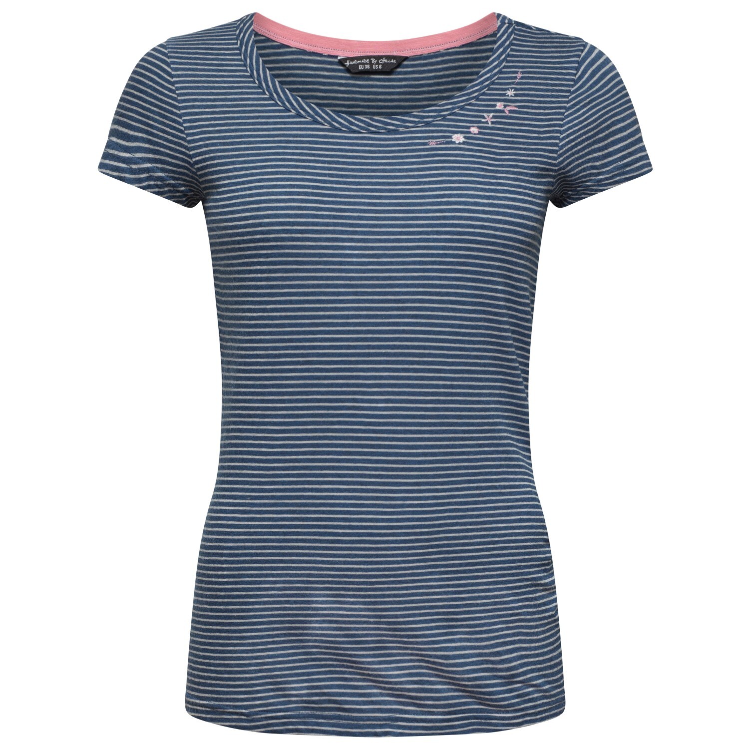 

Футболка Chillaz Fancy Flower, цвет Indigo Blue Striped Washed