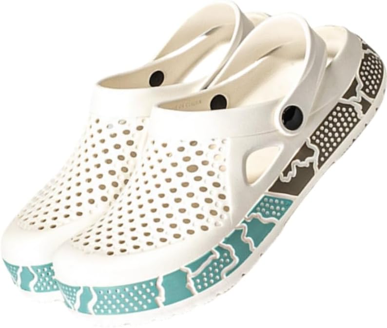 

Мужские летние сандалии, удобные, с противоскользящей подошвой, дышащие и долговечные тапочки с мягкой подошвой из EVA, подходят для использования дома и на улице Clolinde, белый