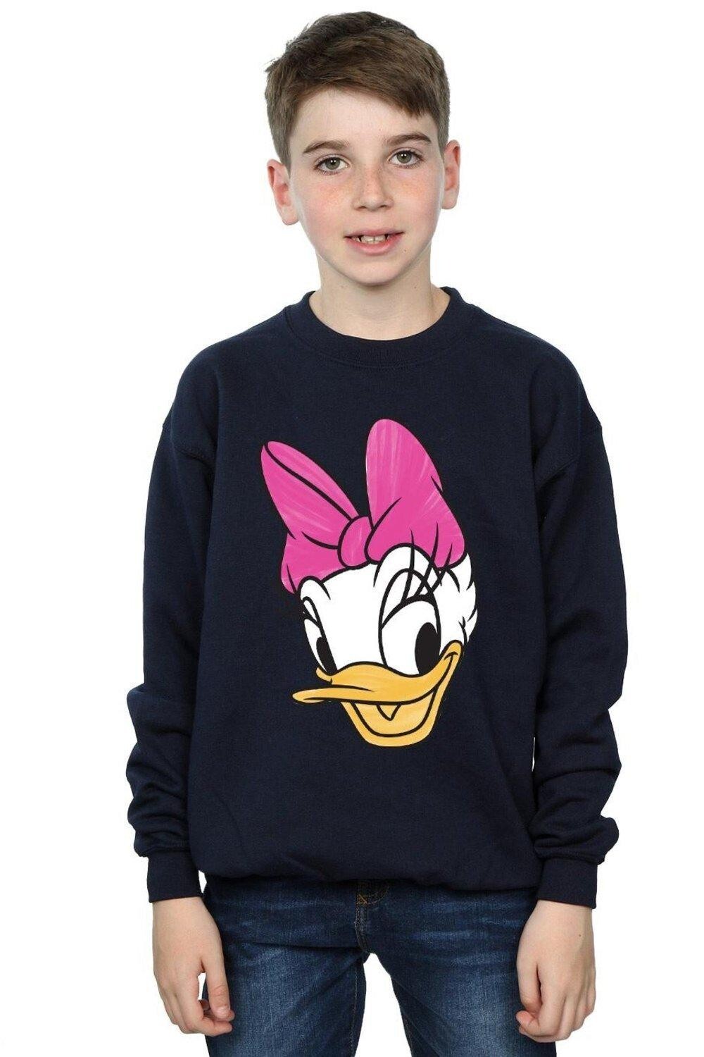 

Толстовка с рисунком Daisy Duck Head Disney, темно-синий