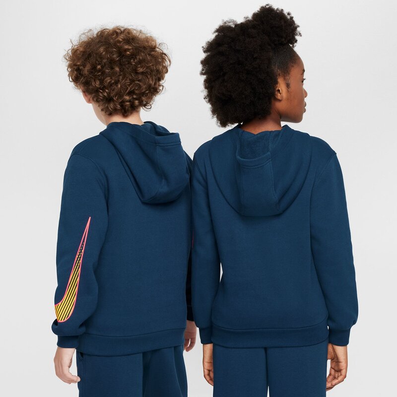 Толстовка с капюшоном Kylian Mbappé Club Fleece Nike, синий — фото 4