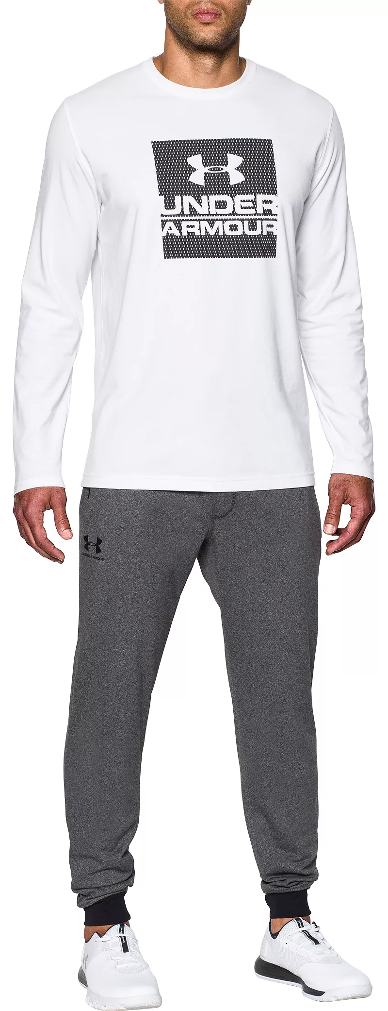 

Мужские джоггеры спортивного стиля Under Armour, цвет Carbon Heather/Black