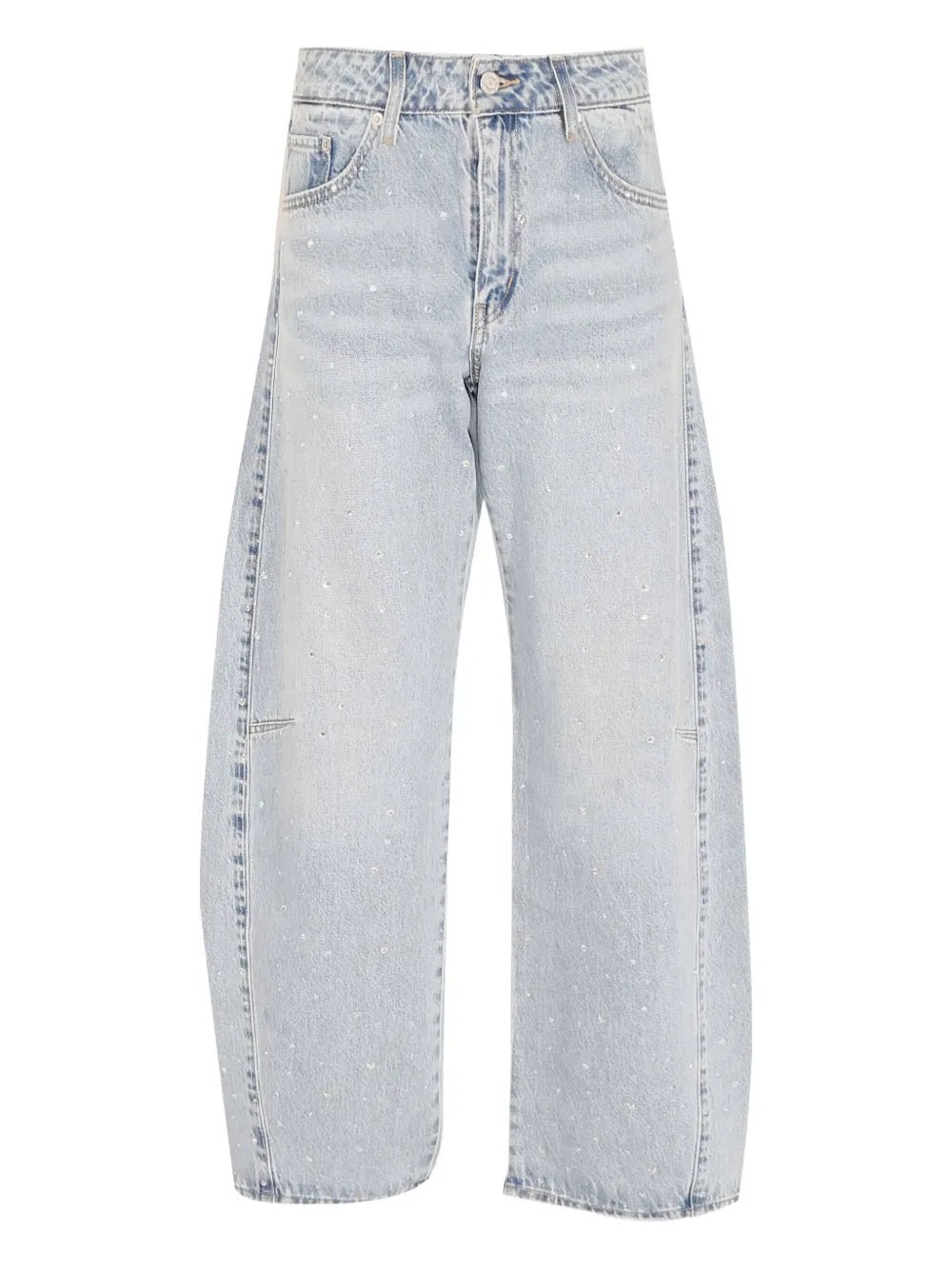 

Украшенные джинсы-бойфренды с бочкообразным кроем Levi's, синий
