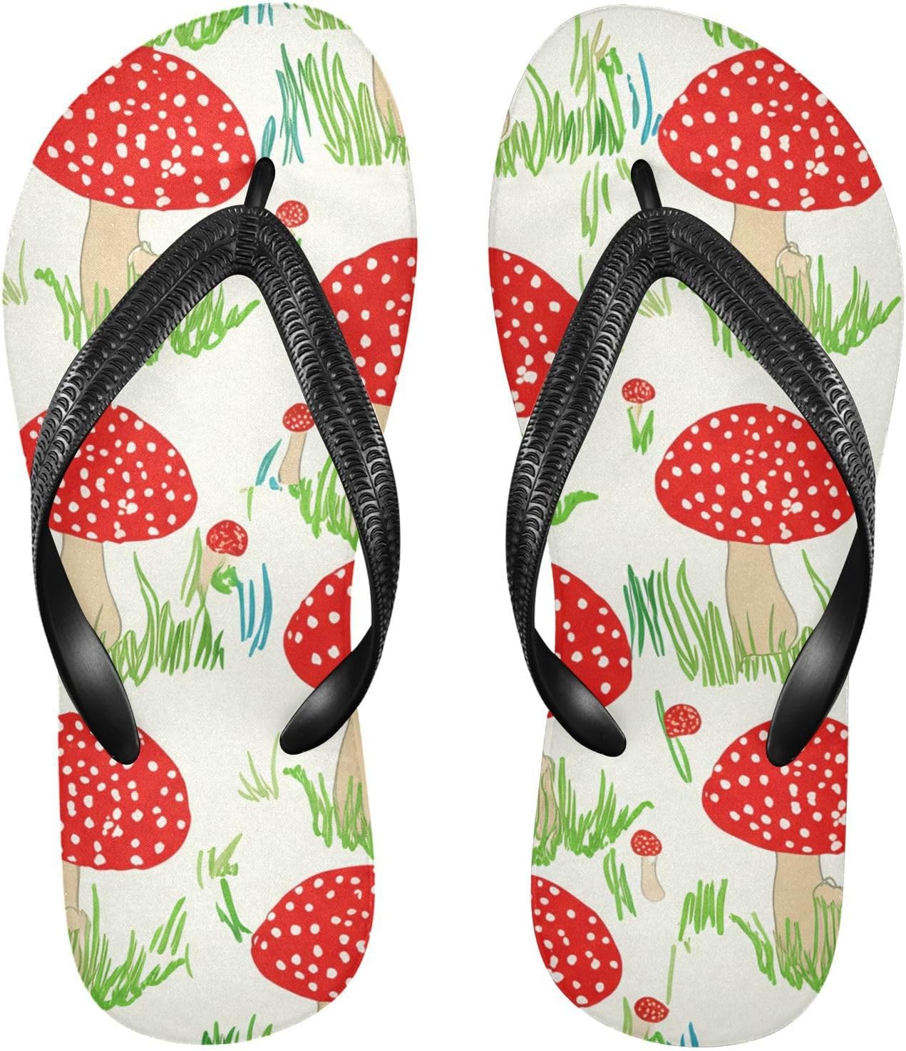 

Шлепанцы бежевого цвета с рисунком «трава-гриб», пляжные сандалии-вьетнамки, резинескользящие летние тапочки для мужчин и женщин, для прогулок Sinestour