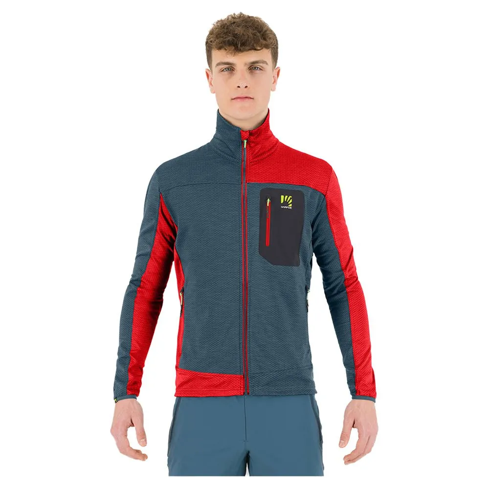 

Флис Karpos Cherz full zip, красный/синий