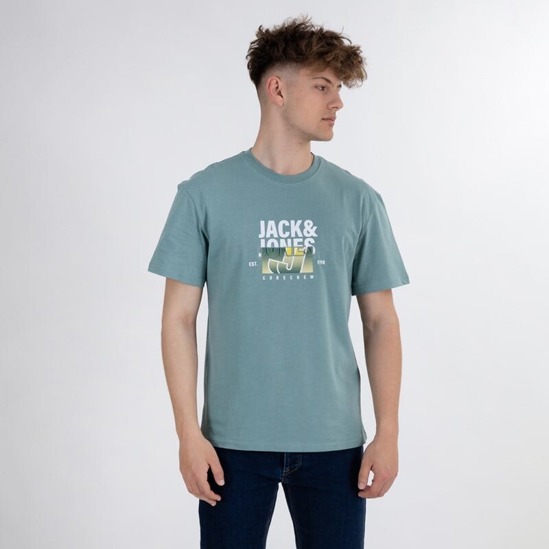 

Мужская джинсовая футболка с тиснением Jack & Jones, зеленый