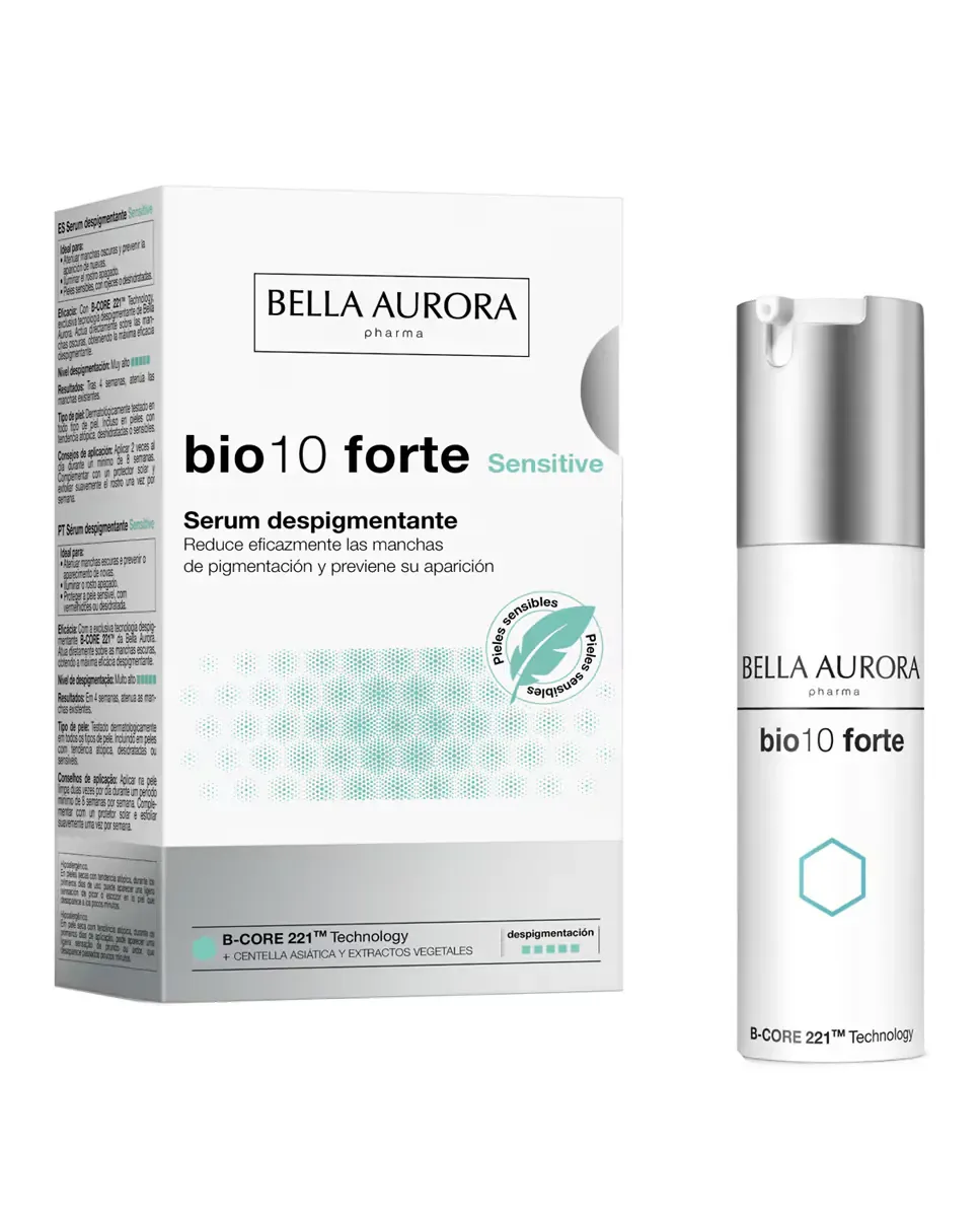 Сыворотка Bella Aurora — Интенсивное отбеливающее средство от темных пятен для чувствительной кожи Bio10 Forte — фото 2