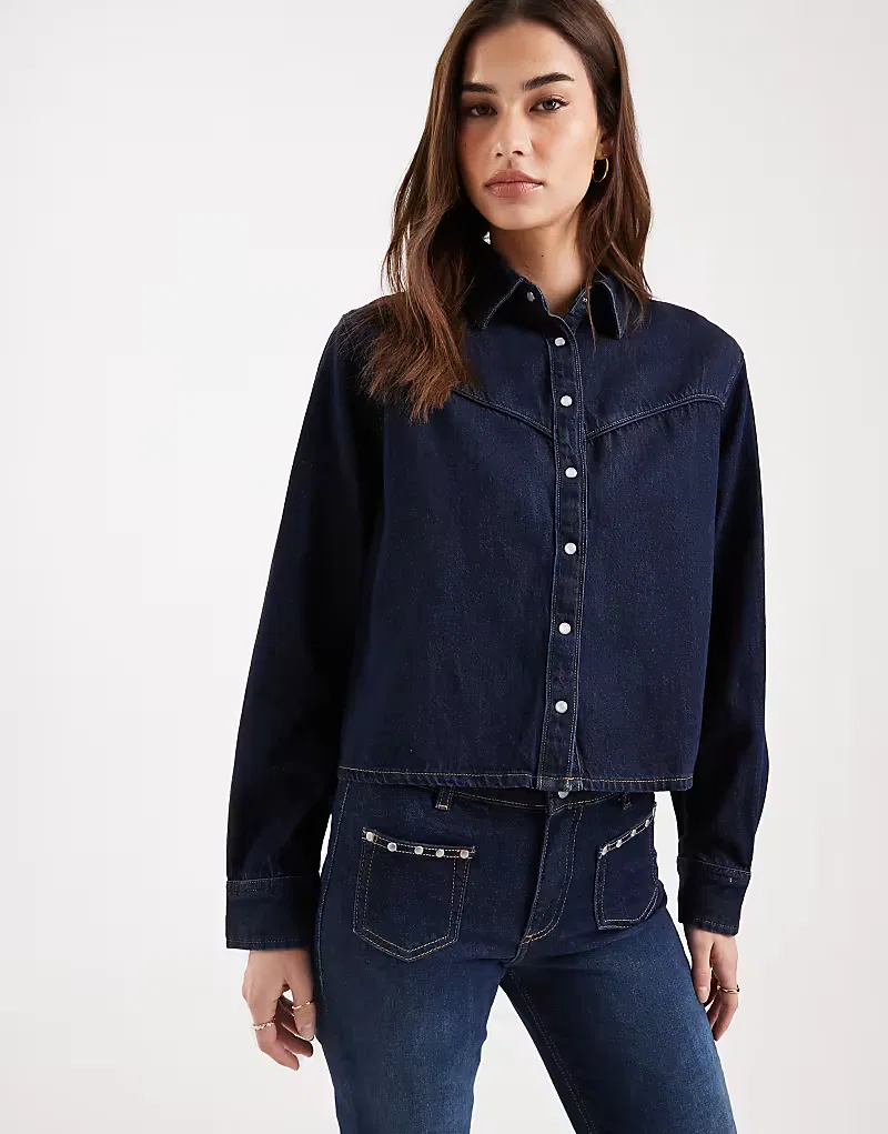 Джинсовая куртка Levis Logan прямого кроя Levi's, синий — фото 3