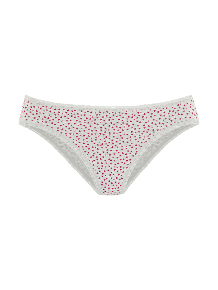 

Трусы LASCANA, цвет creme, grau, schwarz, rot