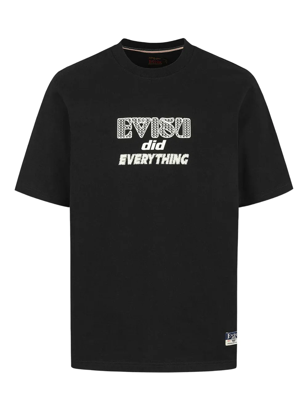 

Футболка с графическим принтом EVISU, черный