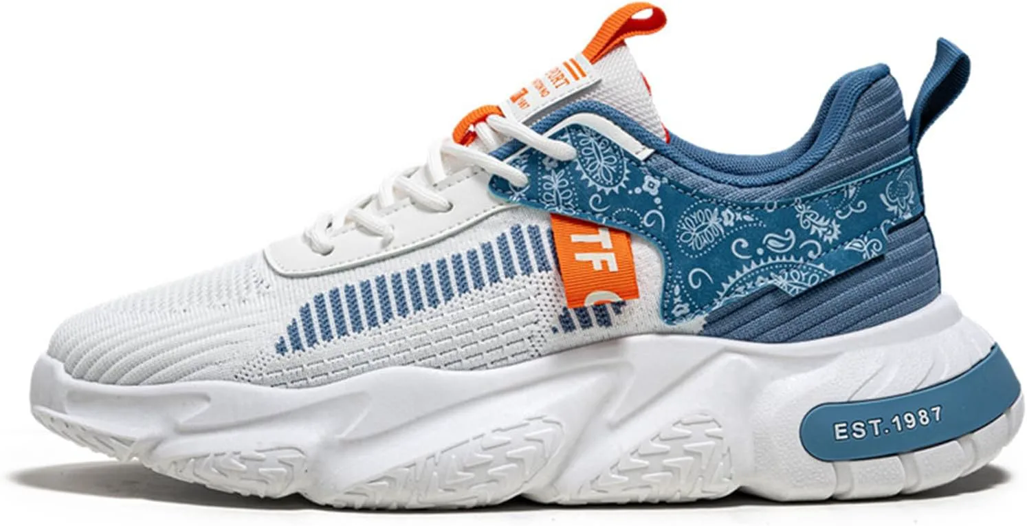 

Мужские беговые кроссовки GSIGUL для дороги, тенниса и ходьбы с амортизацией, спортивные кроссовки и повседневная обувь для мужчин, белый