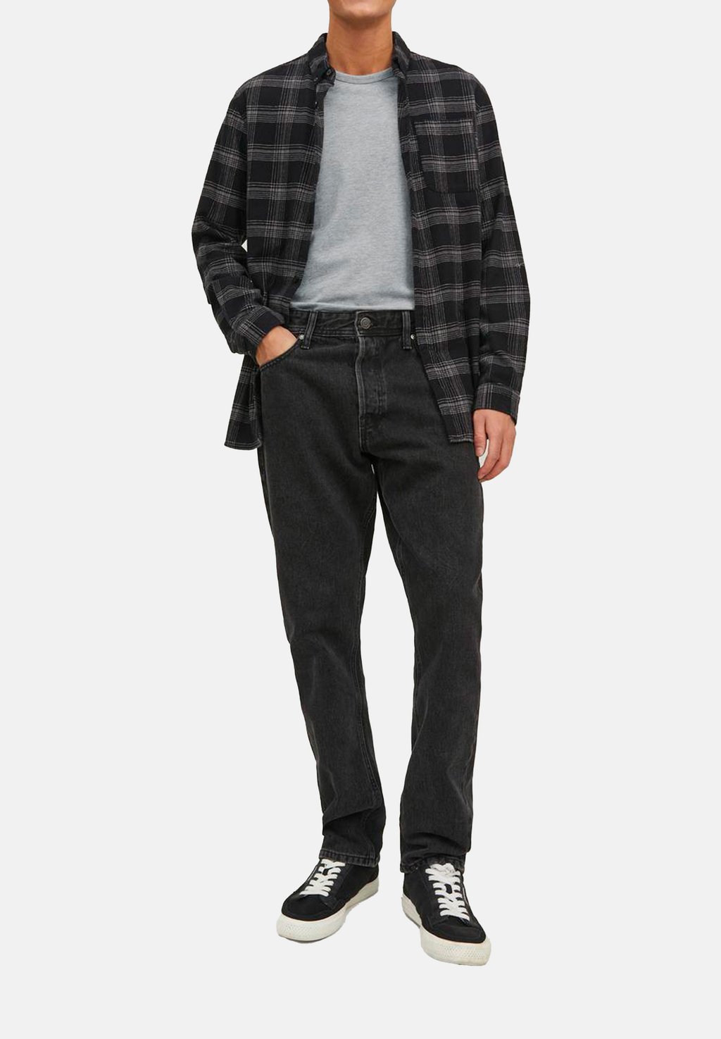 

Базовая футболка 3ER PACK Jack & Jones, серый