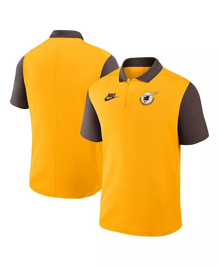 

Мужская поло с цветными блоками Victory Performance из коллекции Cooperstown в цвете золотой/коричневый San Diego Padres Nike