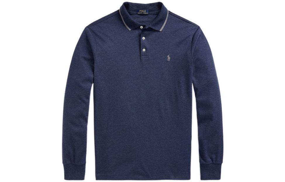 Футболка поло мужская морской синий Polo Ralph Lauren — фото 2