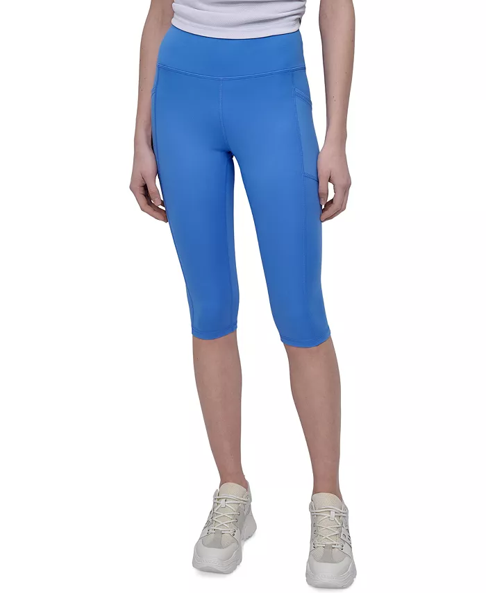 

Спортивные женские компрессионные капри с высокой талией Balance DKNY, синий
