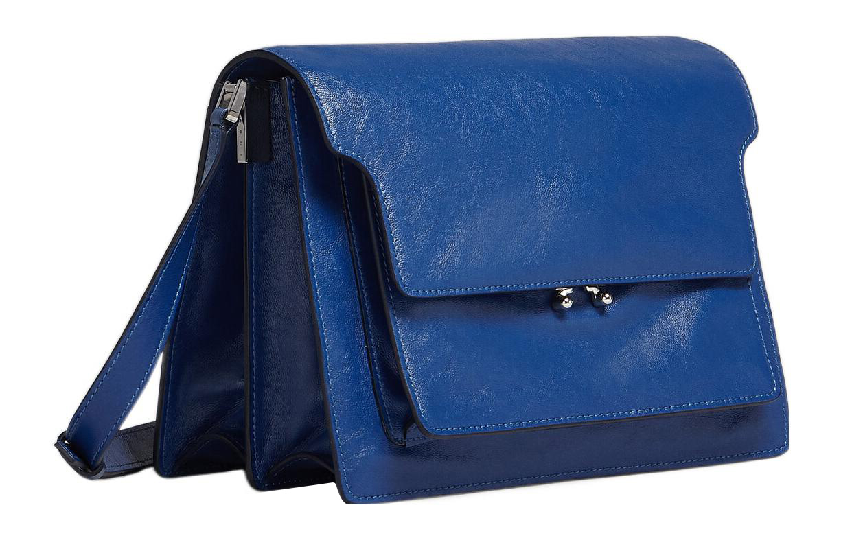 MARNI Сумка через плечо Trunk Calfskin, мужская синяя — фото 2
