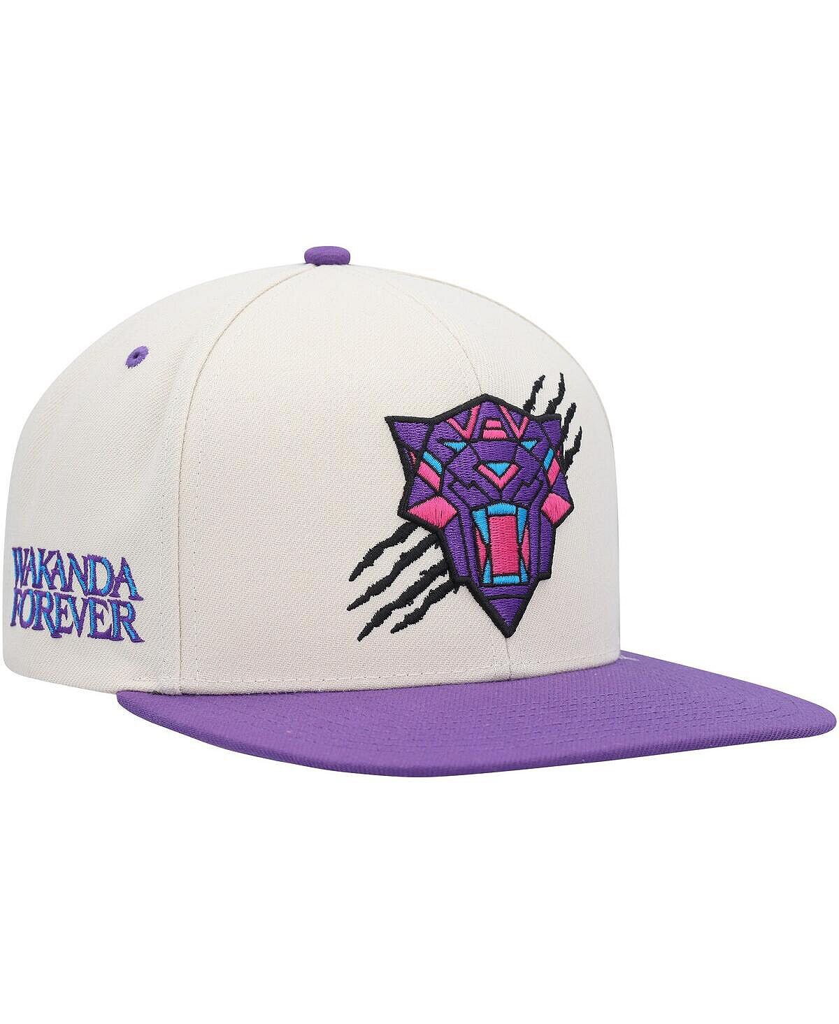 

Мужская кремовая, фиолетовая кепка Marvel Snapback с черной пантерой '47 Brand