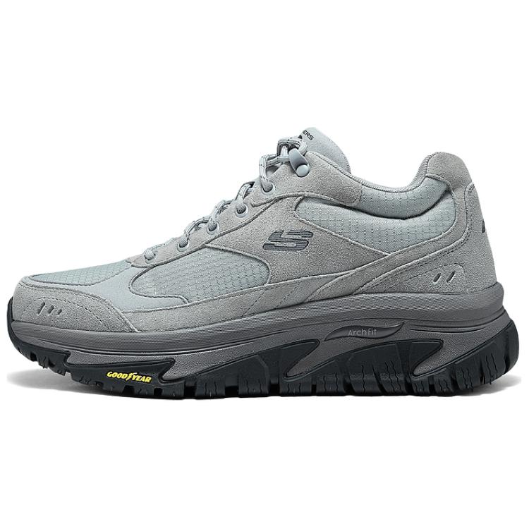 

Skechers Мужские низкие походные туфли Outdoor серые, цвет Gray