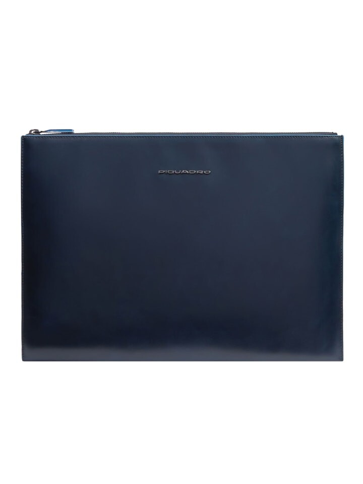 

Клатч Piquadro Blue Square Clutch Tasche RFID Schutz Leder 37 cm, синий