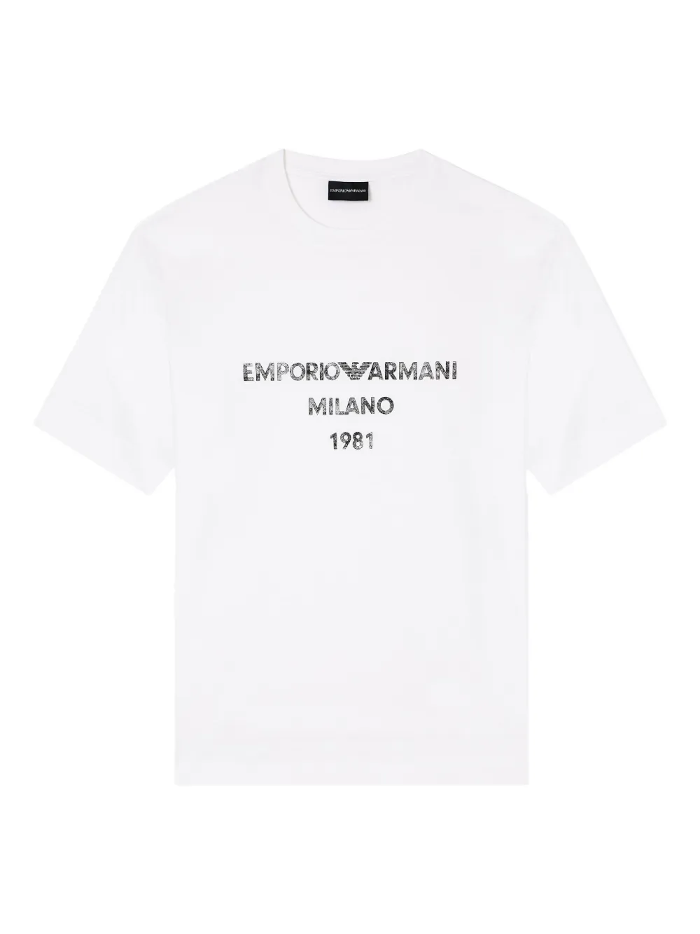 

Футболка с логотипом EMPORIO ARMANI, белый