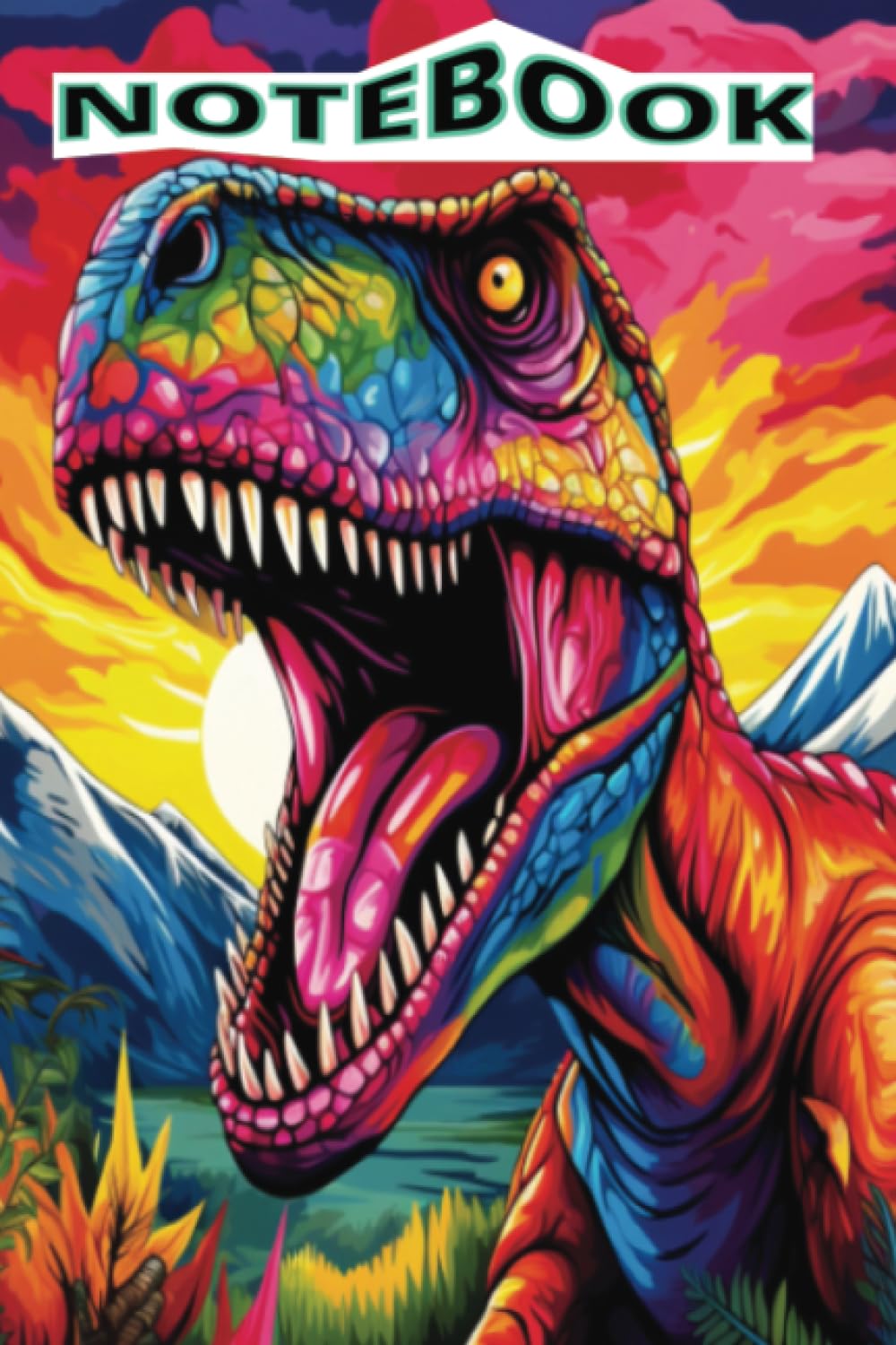 

Dinosaur Notebook: 120 Pages - Lined Paper - 6" x 9" Plain And Lined. For Writing And Sketching. For Kids, Teenagers, Adults. Used For School, Home Office. Recycled Paper Pages (Independently published)