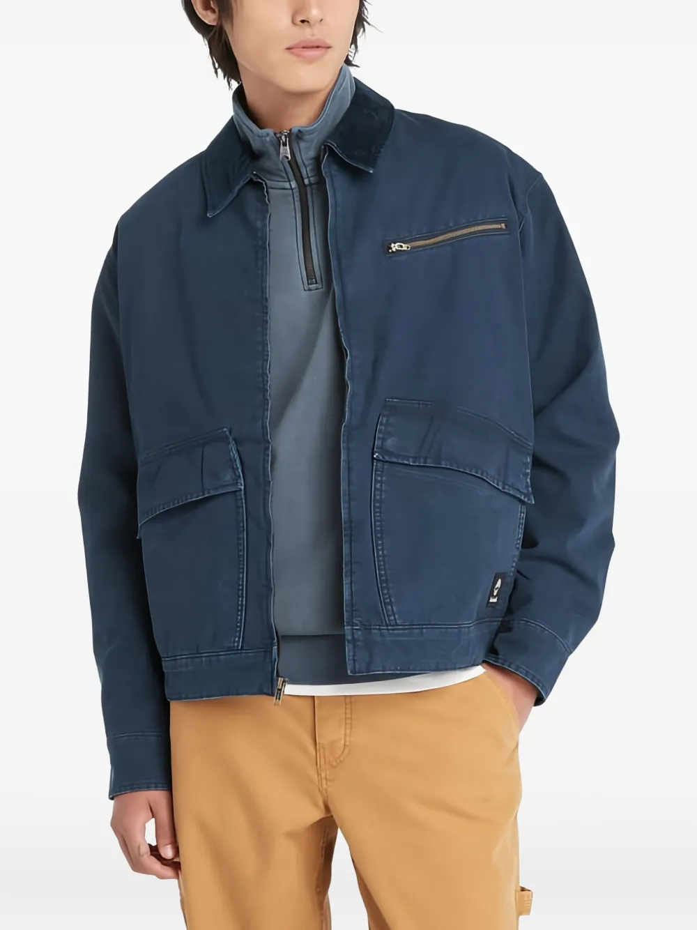 

Куртка с вельветовым воротником Timberland, синий