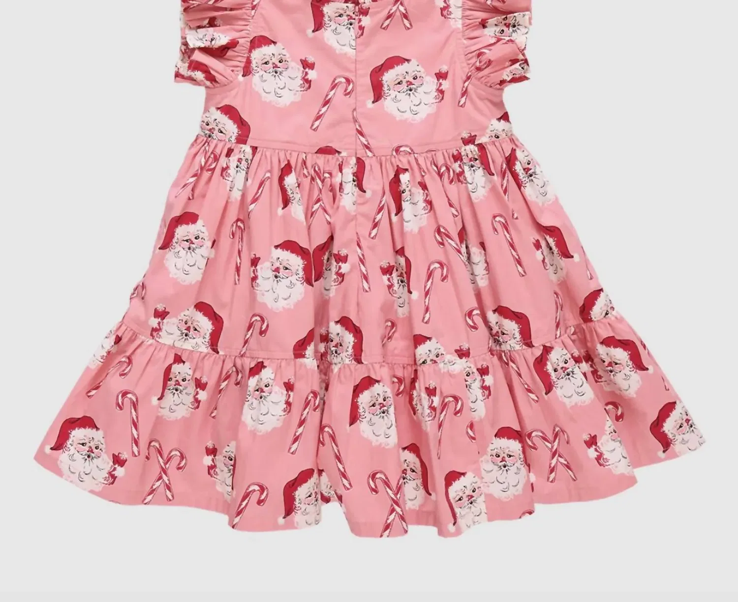 Pink Chicken Девочки Дженнифер в розовом платье с изображением Санты и леденца — фото 2