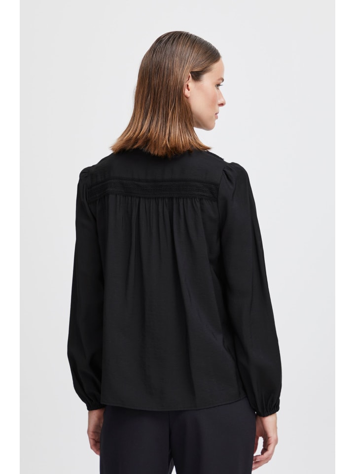 

Рубашка с длинными рукавами BYILANO свободного кроя черного цвета b. young