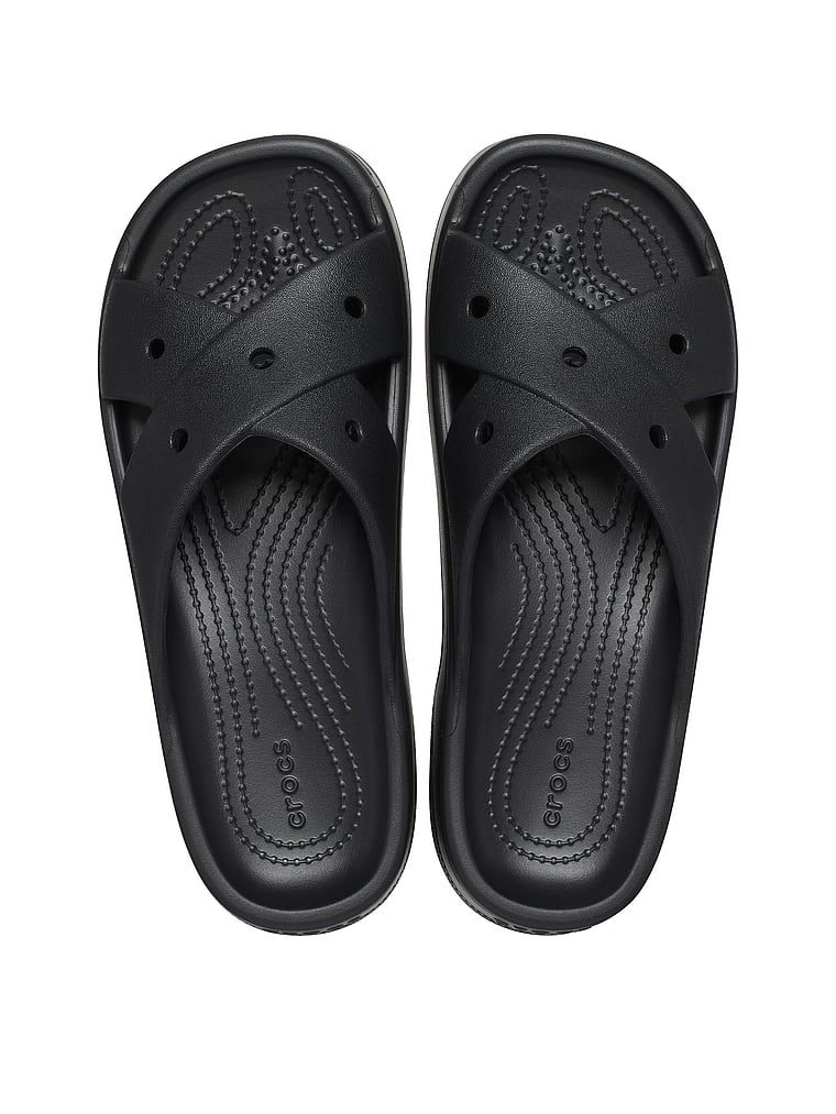 Классические сандалии с перекрестными ремешками Crocs, черный — фото 3