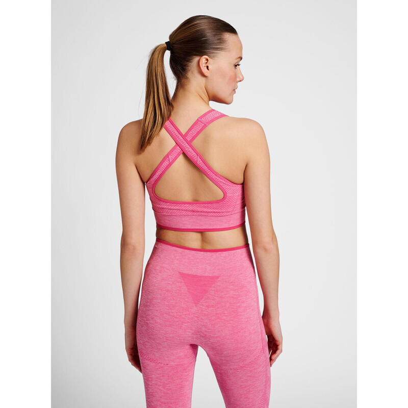 

Женский спортивный топ Hummel, цвет lotuspink/rosa/rosa