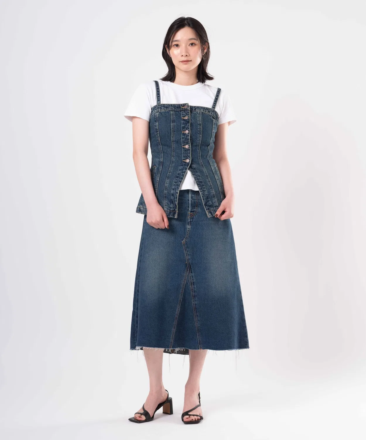Жилет Levi's джинсовый темно-синий — фото 4